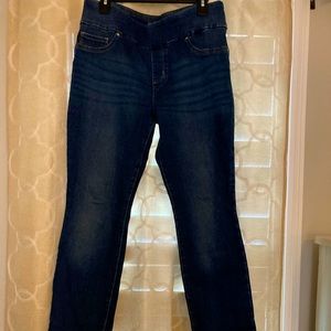 Lee Slim Fit Slim Leg Mid Rise Sculpting Pull on Jeans Size 12